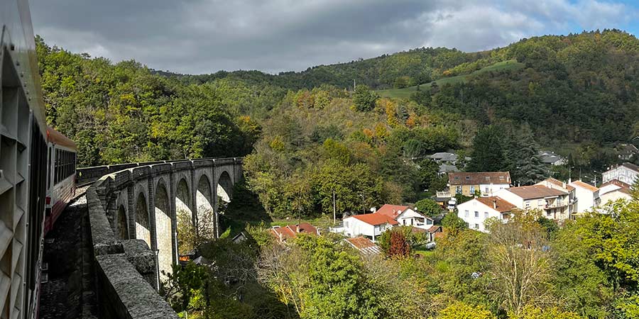 View of Catalonia from The Little Red Train